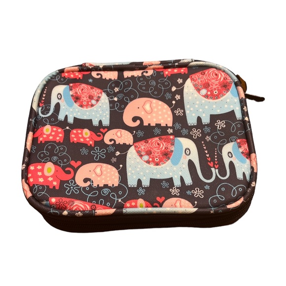 Handbags - Elephant Patterned Toiletries Case